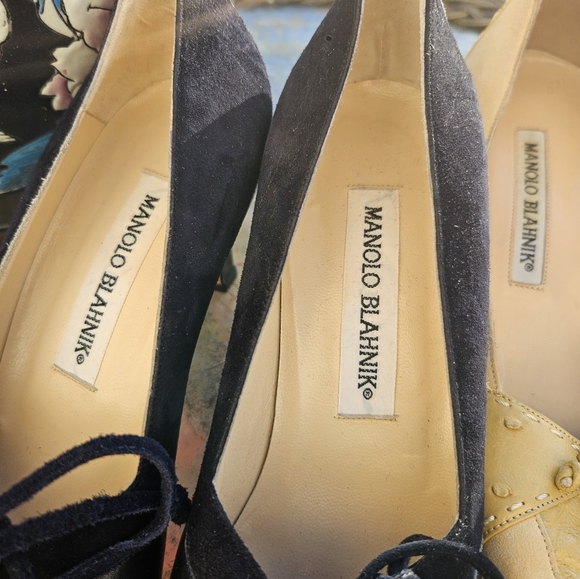 2pr MANOLO BLAHNIK Shoes-7 - Picture 4 of 7